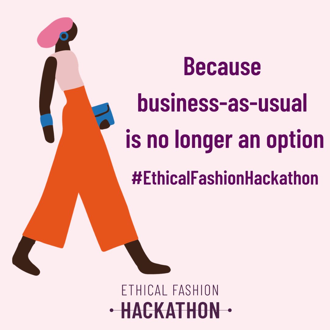 6 MAY 2020

#EthicalFashionHackathon 

<a href="/AnnettePringle/">AnnettePringleKölsch</a> <a href="/thefashionagent/">The Fashion Agent</a> has been selected to be part in the challenge #production #salescycles 

With participants from over 60 countries, the Ethical Fashion Hackathon will be a global event with global solutions #ethicalfashion