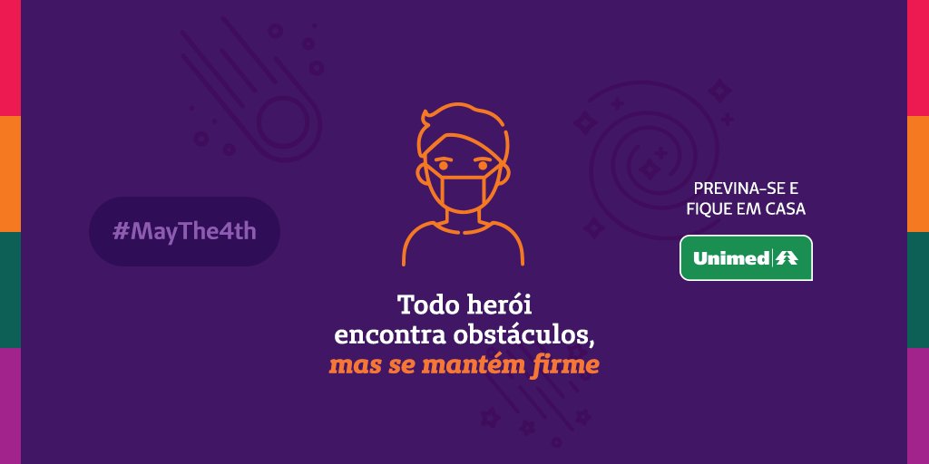 unimedpf's tweet photo. Não deixe os obstáculos reduzirem sua força. Este período é só uma fase. Cuide-se. #MayThe4th https://t.co/KvFO6cc4PM