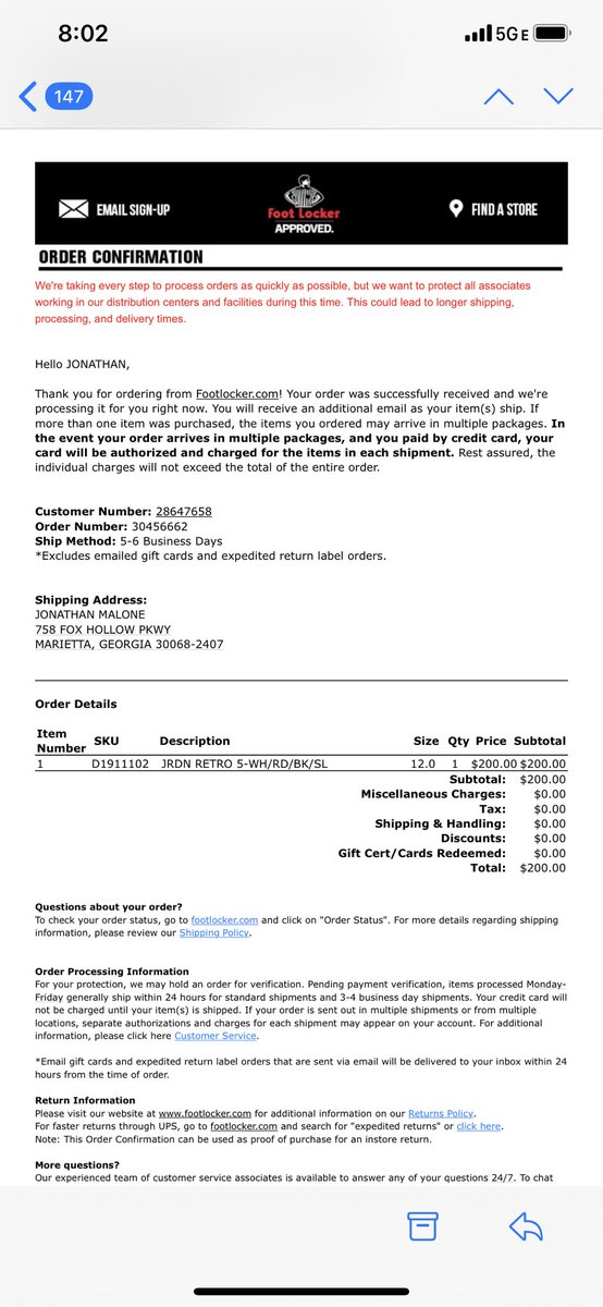 foot locker approved