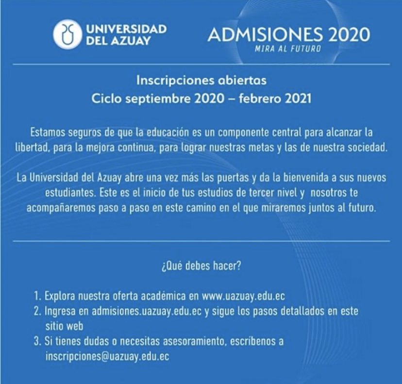 Facultad de Ciencia y Tecnología UDA tweet media