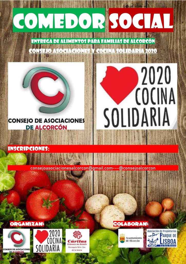 AlcorconConsejo's tweet photo. Comienza una nueva semana del Comedor Social en #Alcorcon, junto con Cocina Solidaria 2020, Cáritas, @PoliParque y @AytoAlcorcon. Aquí, algunos de l@s voluntari@s que acuden todas las mañanas , (también festivos) para ayudar. #Solidaridad ¡Gracias! 😊 https://t.co/ng6No8lH8I