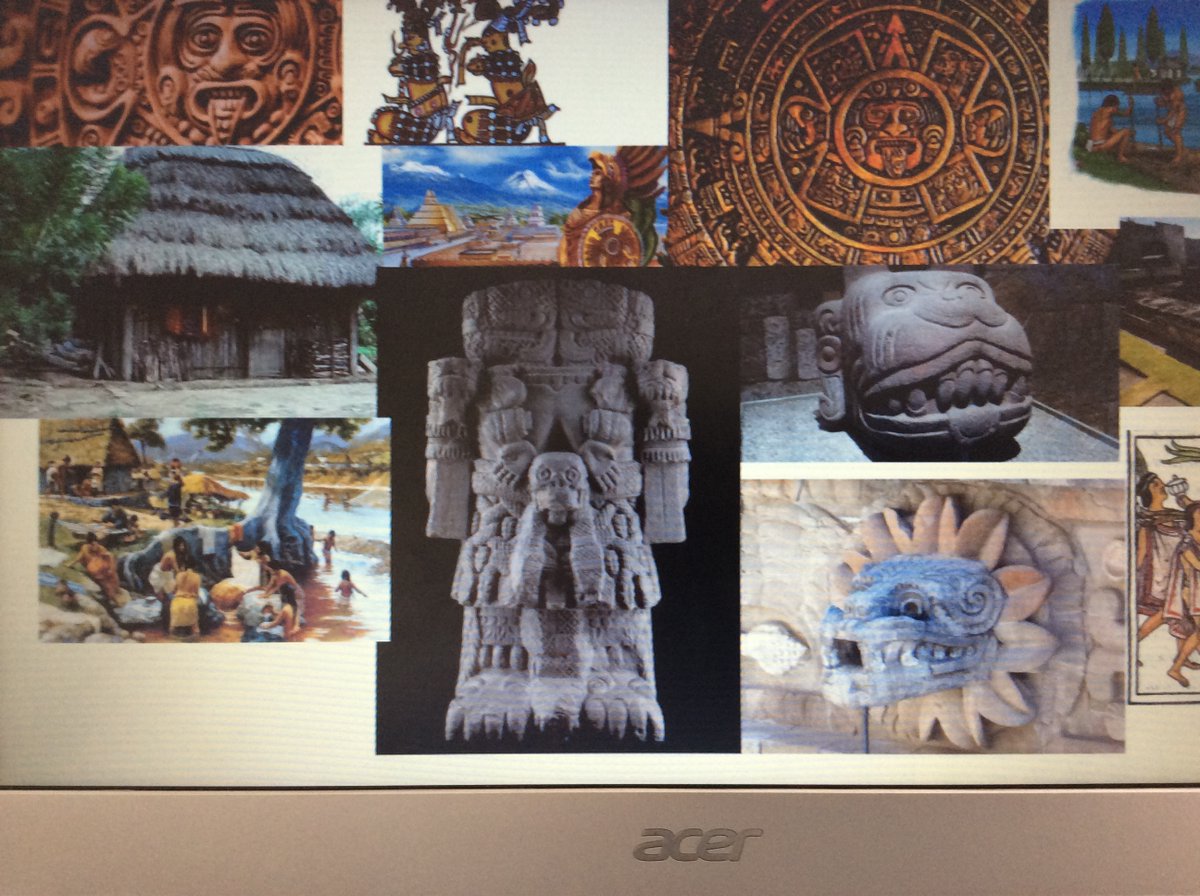 NorfolkHouseSch's tweet photo. Form 4 have been learning about the Aztecs. We have been finding out about the different gods they worshipped and the temples they built - they were amazing structures! #nhambitious https://t.co/6nUYybiOxL