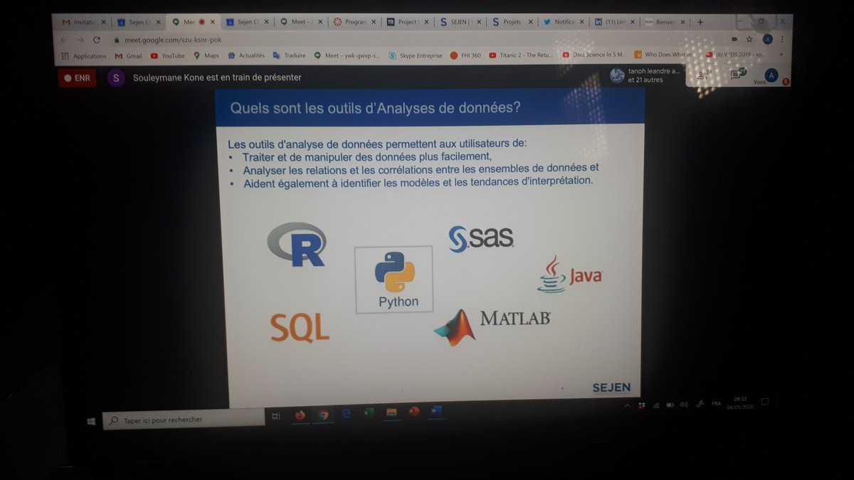 sejenci's tweet photo. #Lesrencontresdesejenci
Ecosystem Building: le 04 mai 2020
Formation des structures publiques; Programme de développement des capacités de gestion de données #ouverturedesdonnées #FormationDataScience #Renforcementdescapacités
@DGateway https://t.co/QmHfM5EHLK