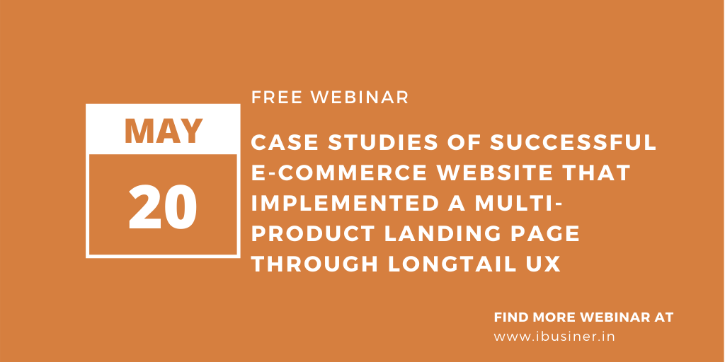Ibusiner's tweet photo. Case studies of successful e-commerce website that implemented a multi-product landing page through longtail UX
Join Now https://t.co/kHt3egxaOq

#webinar #ecommerce #shopingads #customerexperience #landingpage #landingpageoptimization #shoppingexperience #userexperience https://t.co/aA3Ys7JrU7