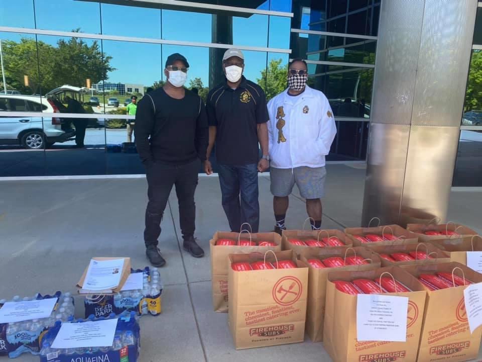 DeKalbAlphas's tweet photo. This weekend, we delivered 115 @FirehouseSubs boxed lunches to the nurses, doctors & clinicians in the ICU at DeKalb’s Emory Hillandale Hospital. Thank you to all our healthcare workers right now during Covid-19, you are appreciated. #DeKalbAlphas #CommunityInvolvement #ThankYou https://t.co/NxilUiF6x5