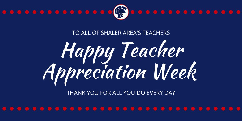 ShalerArea's tweet photo. Happy Teacher Appreciation Week to all of Shaler Area's amazing teachers! #WeAreSA #ThankATeacher https://t.co/cZTtn7Q5X9