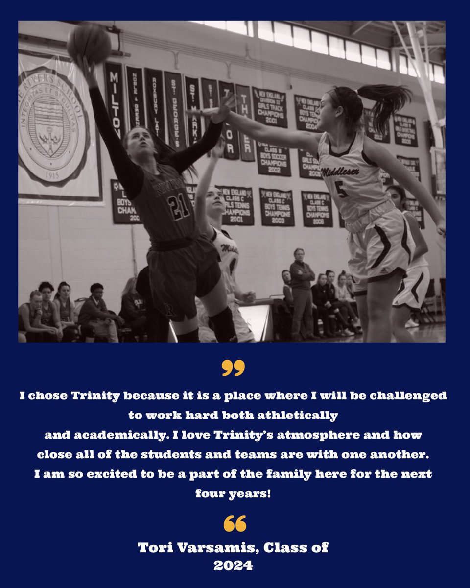 trincollwbb's tweet photo. Also hailing from Massachusetts, please join us in welcoming Tori Varsamis to the #TCWB family! Tori played for the @RiversAthletics &amp; @MCWSTARZ programs, and will be wearing #2️⃣1️⃣ on the court for us next season. #WelcomeToTheCoop @torivarsamis21 !

#TTP #Family #RollBants https://t.co/HszvXcZLOt