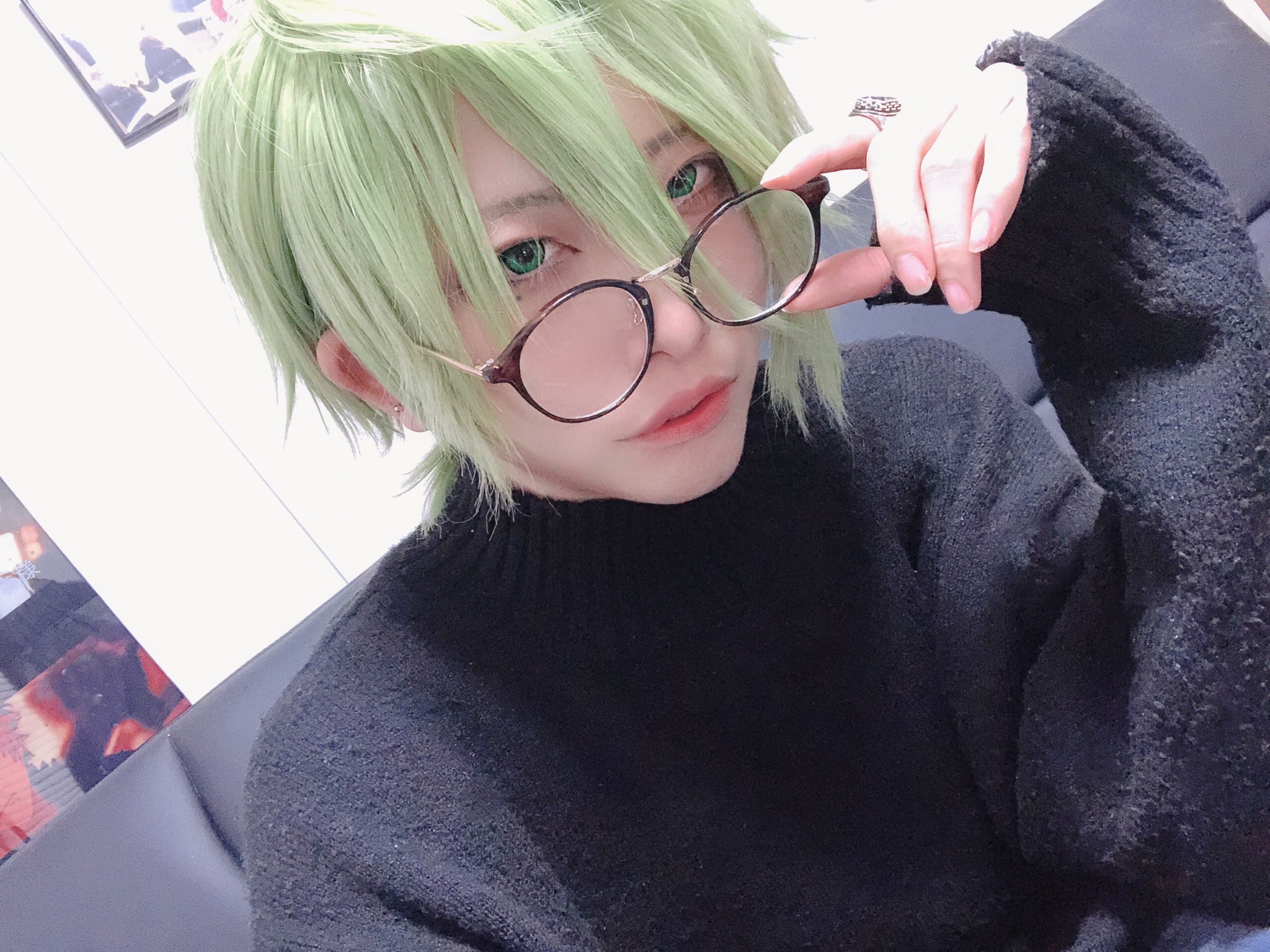 たか コスプレ 宅コス 捏造私服 ブラスタ リンドウ Day Off Gent さんのイラストから資料頂きました ハイネック 丸眼鏡 ポニテ T Co Yf2fwpigqk Twitter