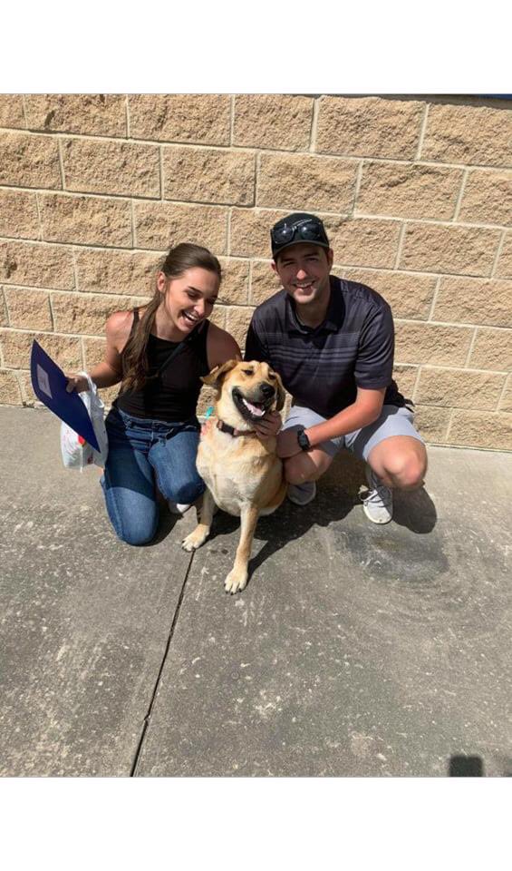 chastonmiller's tweet photo. We got us a new friend! Say hello to Sandy Chunks (yes that’s her real name) :’) https://t.co/vWxKFHWCsd