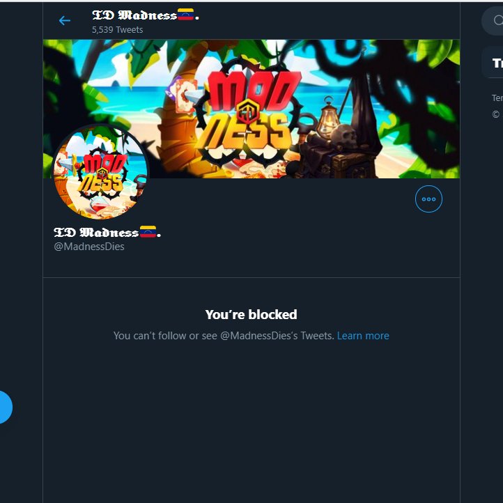 TLN5555's tweet photo. @MadnessDies @MadnessDies smells of fraud🦨
Think that proves my point, he just blocked me lol. 

 Be cautious about which giveaways you enter.
#ScammerAwareness
#Scammer #Scam #Scams #TwitterScam #TwitterFraud #FakeGiveAways #FakeGaws #FakeGaw

@cctip_io draw 0.01 ETH 250 #MadnessDiesScam https://t.co/PNtJV3Hy3I