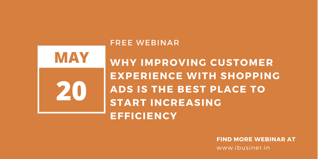 Ibusiner's tweet photo. Why improving customer experience with shopping ads is the best place to start increasing efficiency
Join Now https://t.co/kHt3egxaOq

#webinar #freewebinar #ecommerce #shopingads #customerexperience #landingpage #landingpageoptimization #shoppingexperience #userexperience https://t.co/24Fw7v9xWG