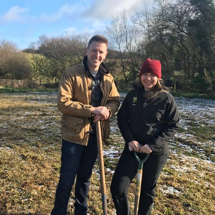 NationalTrustNI's tweet photo. We’re back on #HomeGround tonight. @BBCnireland visited Patterson’s Spade Mill back in February to help our rangers and @PrincesTrustNI volunteers with our promise to plant 125,000 trees in NI by 2030. Tune in at 8.30pm to see how Home Ground helped us break ground. https://t.co/XK2WXj3uXj