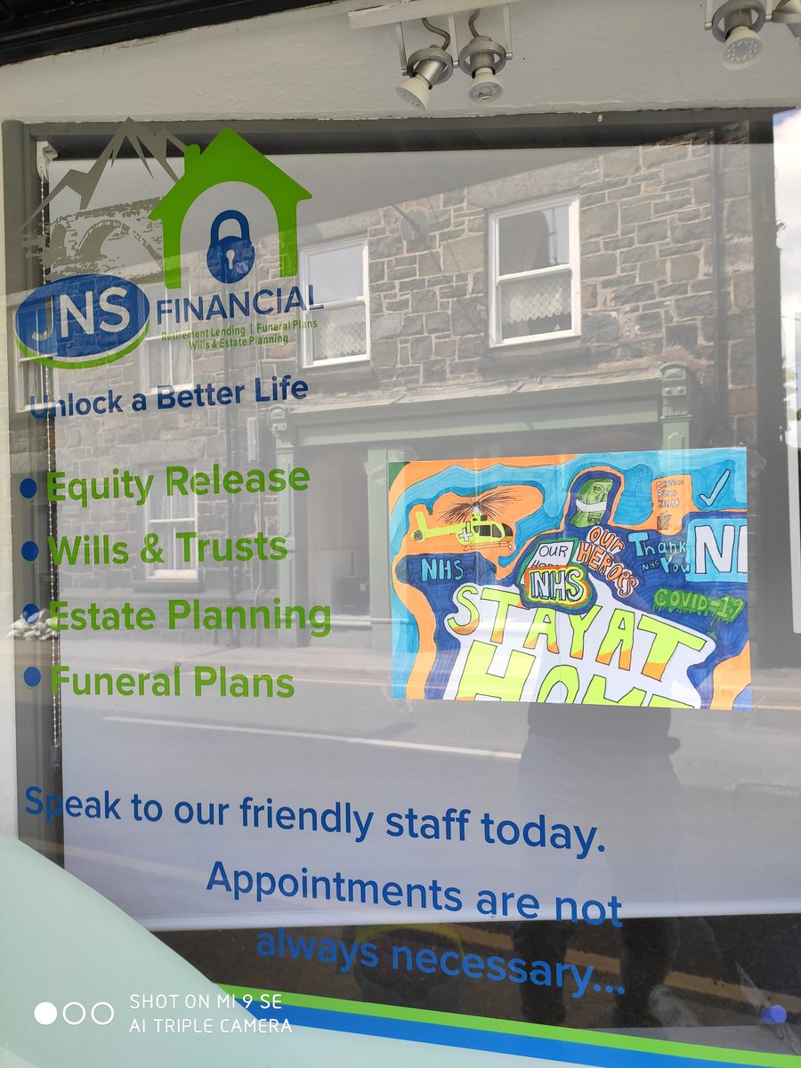 JNSFinancial's tweet photo. Even though our shop has been destroyed during the floods, and forced to close due to the coronavirus pandemic, our staff are still positive and carrying out telephone appointments. This ensures that our wonderfull @NHS can carry on saving lives! #ThankYouNHS https://t.co/HBNPqF3JWl