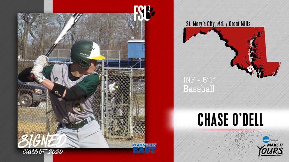 gmhs_athletics's tweet photo. Great Mills Athletics would like to congratulate CHASE O’DELL on signing to play baseball and study At Frostburg State University. https://t.co/8SYgwkF0BI