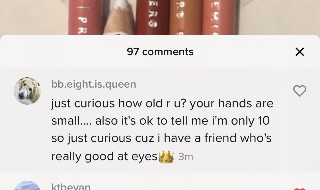 this may be the weirdest comment I’ve ever received