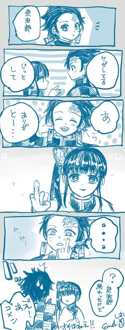 炭カナ|いたいのいたいの飛んでいけ

カナヲあまり可愛く描けずに憤死 