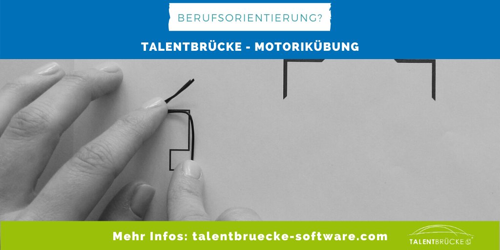 talentbruecke's tweet photo. Ein weiterer Baustein in der #Potenzialanalyse im Rahmen der #Berufsorientierung ist das #motorische #Geschick. Dazu setzten wir die TALENTBRÜCKE - #Motorikübung ein! Das können Sie auch: https://t.co/xxNtwSQX31
#Motorik #kaoa #keinaschlussohneanschluss https://t.co/7ldAhjiJro