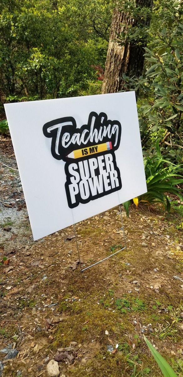 I dont know which amazing #TCS person had to drive all the way up to my house in Sapphire to secretly sign my yard, but I sure do appreciate being appreciated ❤ #TCSyes #PFE #TeacherAppreciation #lovemyjob