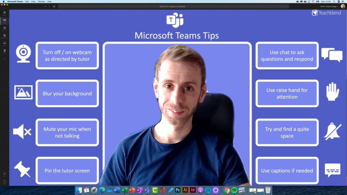 Teachblend's tweet photo. Create a custom background with instructions for learners great for the start of remote learning sessions using @MicrosoftTeams. You can download my template and instructions here. https://t.co/cnk2BW8AFe #remoteteaching #MIEExpert #edtechchat https://t.co/gwrfGMydJD