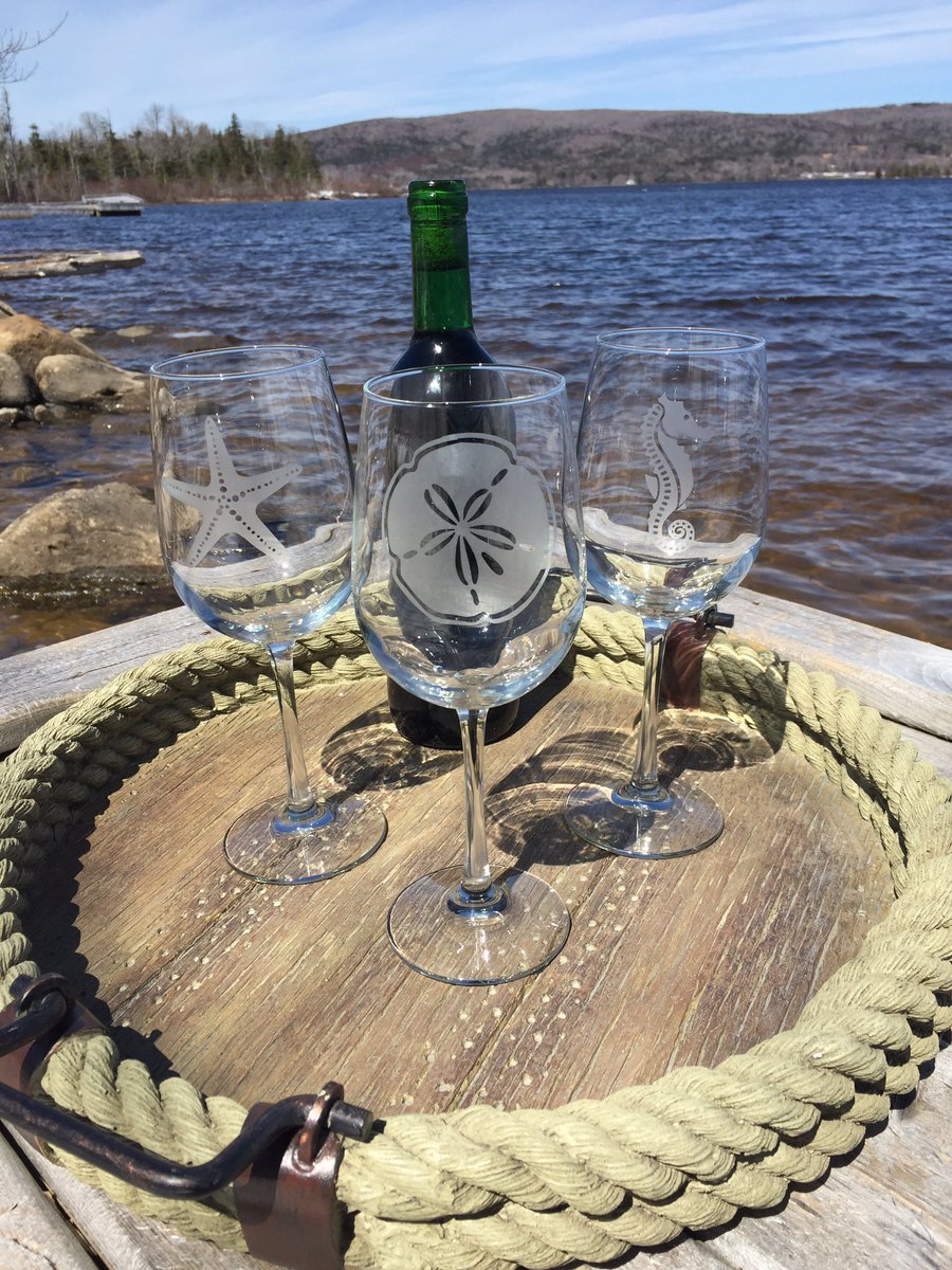 love is on the way seahorse champaign glass