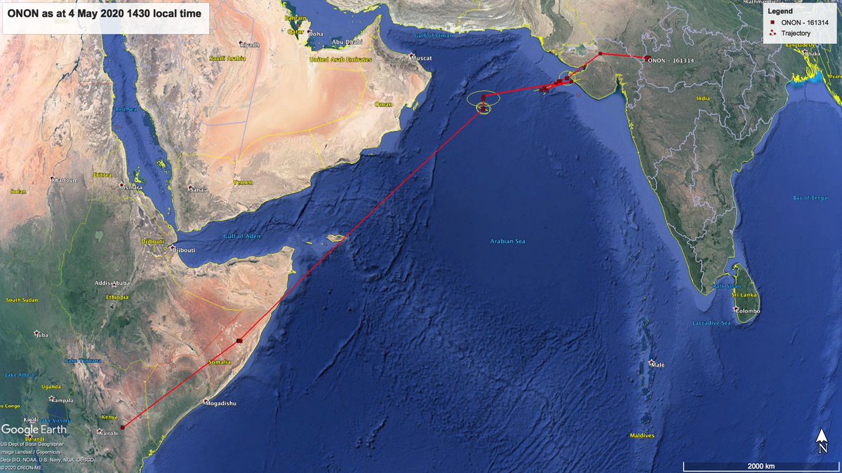 He is Onon a Cuckoo. This bird was in Kenya on 29th April. Today he is in Madhya Pradesh. He has completed his crossing of the Arabian Sea to India and, for good measure, flown another 600 km inland also. It is 5000 Kms flying in a week. Feel that amazing feat.  @BirdingBeijing