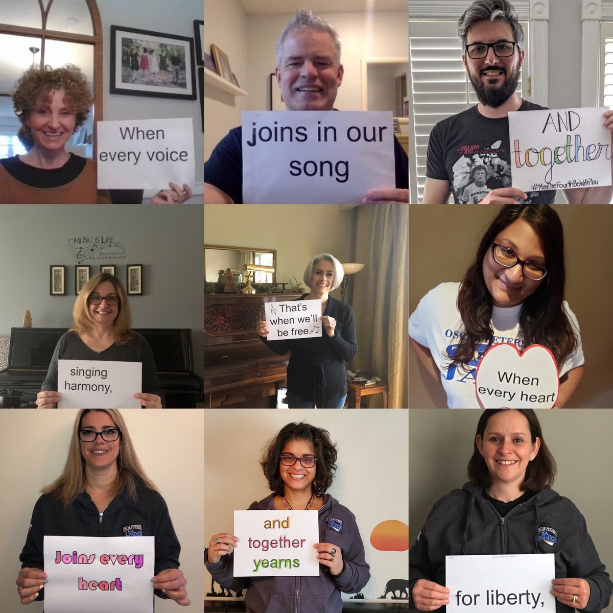 OPPSmusicnotes's tweet photo. Happy MUSIC MONDAY! 🎵. OPPS staff will be singing alongside all of you today!  Click here to watch:     https://t.co/kMJWNF8FlF. @CoalitionCanada @YRDSBArts @OscarPeterson #togetherinharmony https://t.co/8vr8JDIgXa