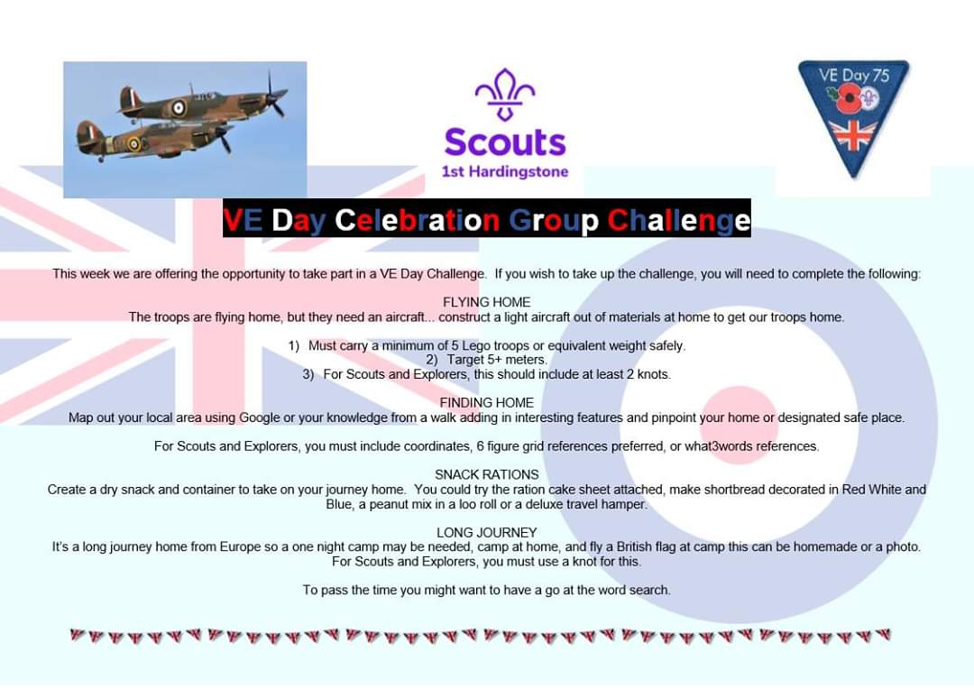 1stHardingstone's tweet photo. https://t.co/hT9mkZXWry join us for our VE day Challenge. https://t.co/CF2mzbLJQq