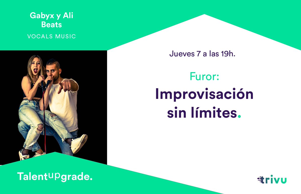 GabyxHD's tweet photo. Este Jueves 7 de Mayo volvemos a colaborar con la familia de @wearetrivu 
Ellos si que saben entretener con sus cursos y eventos!
Gracias como siempre por contar con nosotros ❤️

#TalentUpgrade #WeAreTrivu #TalentoJoven #Beatbox #BeatboxMusic #VocalsMusic https://t.co/sa04J7rqYg