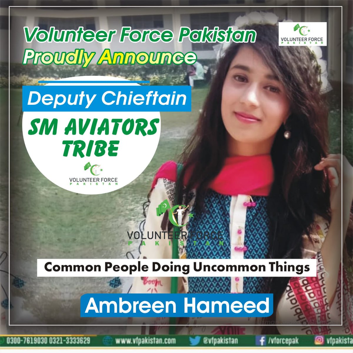 VFPgujranwala's tweet photo. Volunteer Force Pakistan proudly announce Cabinet SM Warriors Tribe, considering a passionate sou!ls for leading qualities.

Common People Doing UnCommon Things!
#VolunteerForcePakistan https://t.co/lgFDwLhIn5