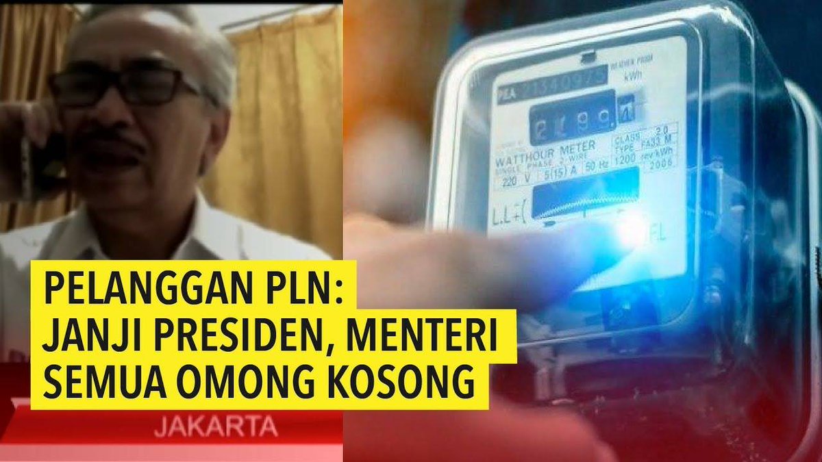 tvOneNews's tweet photo. Pelanggan PLN: Janji Presiden, Menteri semua omong kosong. Saksikan video selengkapnya dengan klik https://t.co/ggmjzdVUdr #CariBeritaditvOne #diRumahNontontvOne https://t.co/Ag4Qyd6Irx
