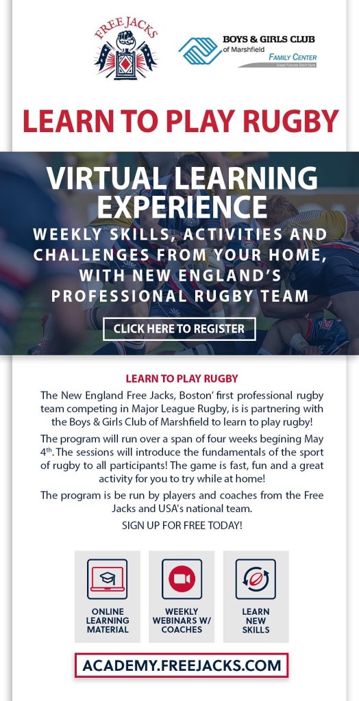 AlexMagleby's tweet photo. Looking forward to ramping this up with the Boys & Girls Club @bcg_marshfield, testing the curriculum and experience, and then scaling up throughout New England youth & rec centers #GreatestGame #Fun4All https://t.co/7qCJ73HsJ9