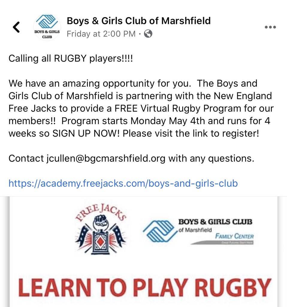 AlexMagleby's tweet photo. Looking forward to ramping this up with the Boys & Girls Club @bcg_marshfield, testing the curriculum and experience, and then scaling up throughout New England youth & rec centers #GreatestGame #Fun4All https://t.co/7qCJ73HsJ9