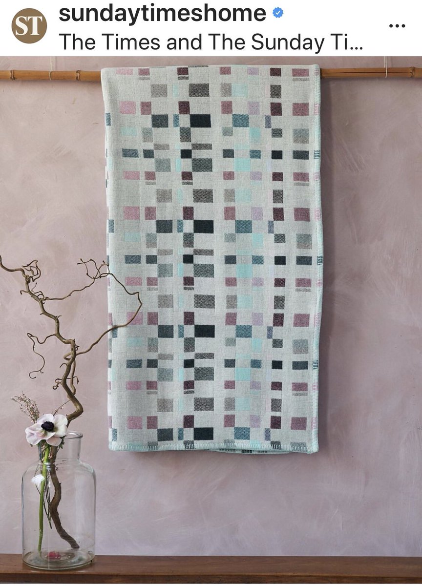 MajedaClarke's tweet photo. Thank you @TheSTHome for my Maker Monday Instagram post. Made my Monday @Kat_Burroughs #MondayInspiration #timesproperty #makermonday #londondesign #wovenblankets #lockdowndesign #interactionofcolour https://t.co/QfVxgziden