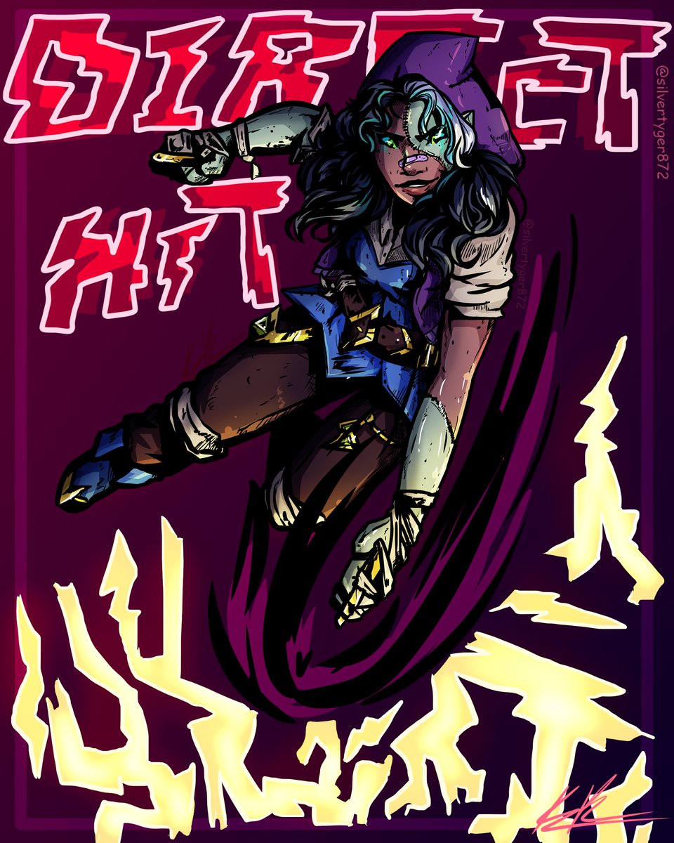 silvertyger872's tweet photo. Redrew a character from an old #monsterpromchallenge
Her name is Ricky A. And shes a Badass!
#digitalart #art #monsterprom #characterdesign https://t.co/qYpVTsKI9b