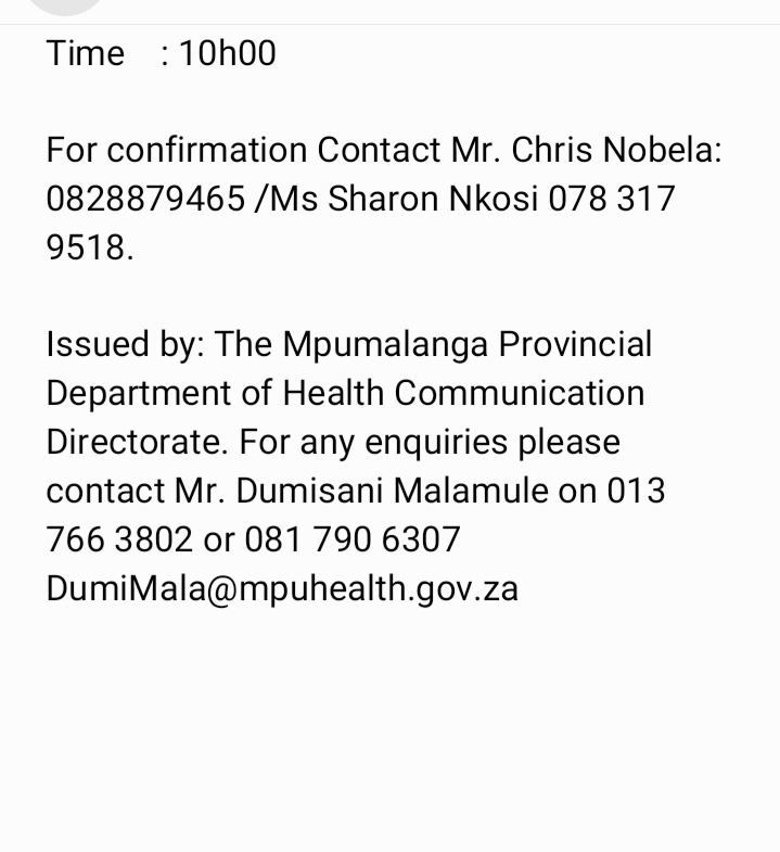 MpuHealth1's tweet photo. The MEC FOR HEALTH IN MPUMALANGA TO LAUNCH AN ONLINE PUBLIC HEALTH EDUCATION PLATFORM. https://t.co/o3uJFMWFIK