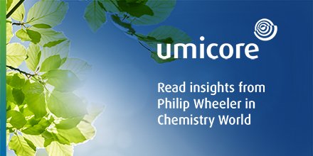 UmicoreGroup's tweet photo. Enhancing #pharmaceutical processes is now more important than ever.

In this @ChemistryWorld issue, our #BondMaker, Philip Wheeler, shares his thoughts on metathesis as a key tool to help the development of new therapeutics: https://t.co/4KloTNnydq #LetsCoCreate https://t.co/T2RQhPBtAT