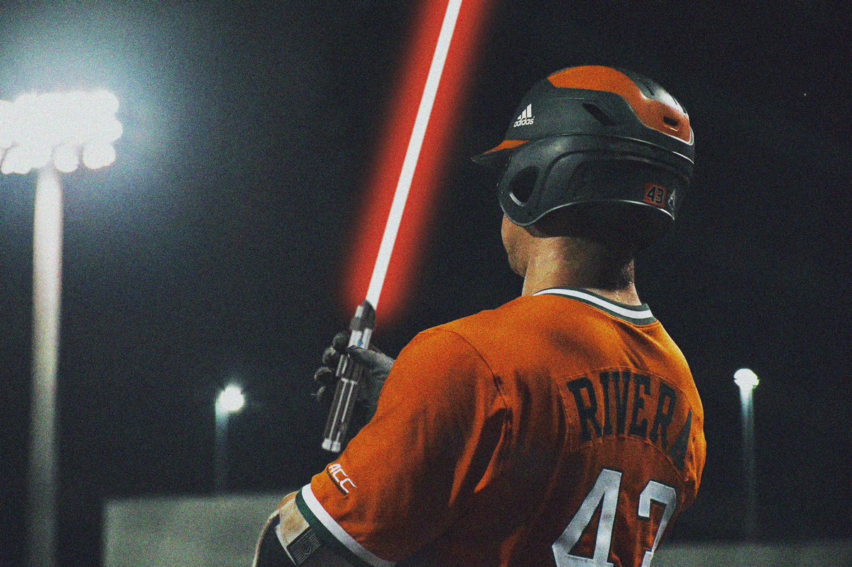 CanesBaseball's tweet photo. The force is strong in this one.

#MayThe4thBeWithYou https://t.co/7wlzgl6oYZ