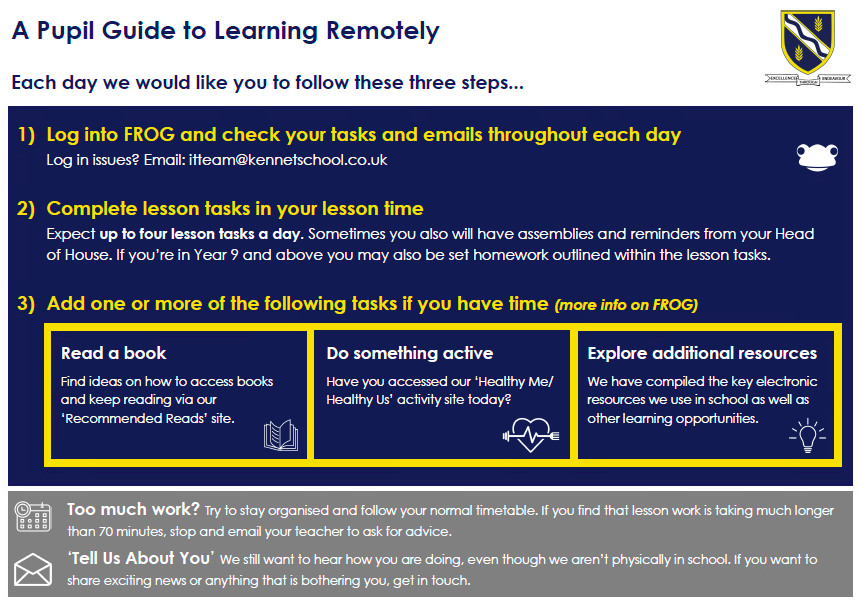 KennetSchool's tweet photo. From Wi-Fi to equipment; swapping classrooms for front rooms; remote learning has certainly tested our teachers, parents and pupils. But, as usual, our #KennetCommunity continue to work together to combat these challenges. #Proud https://t.co/JWbuSXnsLt
