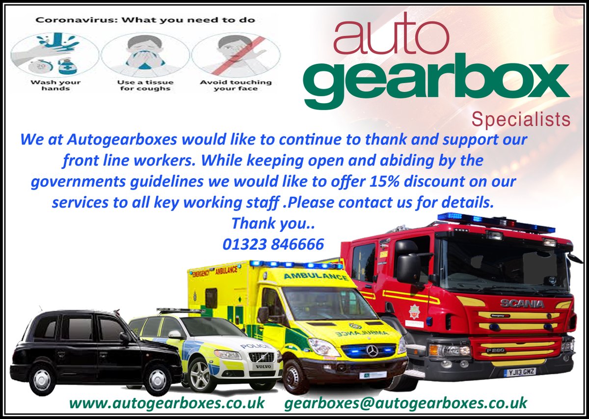 Thank you to all you key workers.
#nhs #keyworker #covid19 #thankyou #open #gearbox #transmission