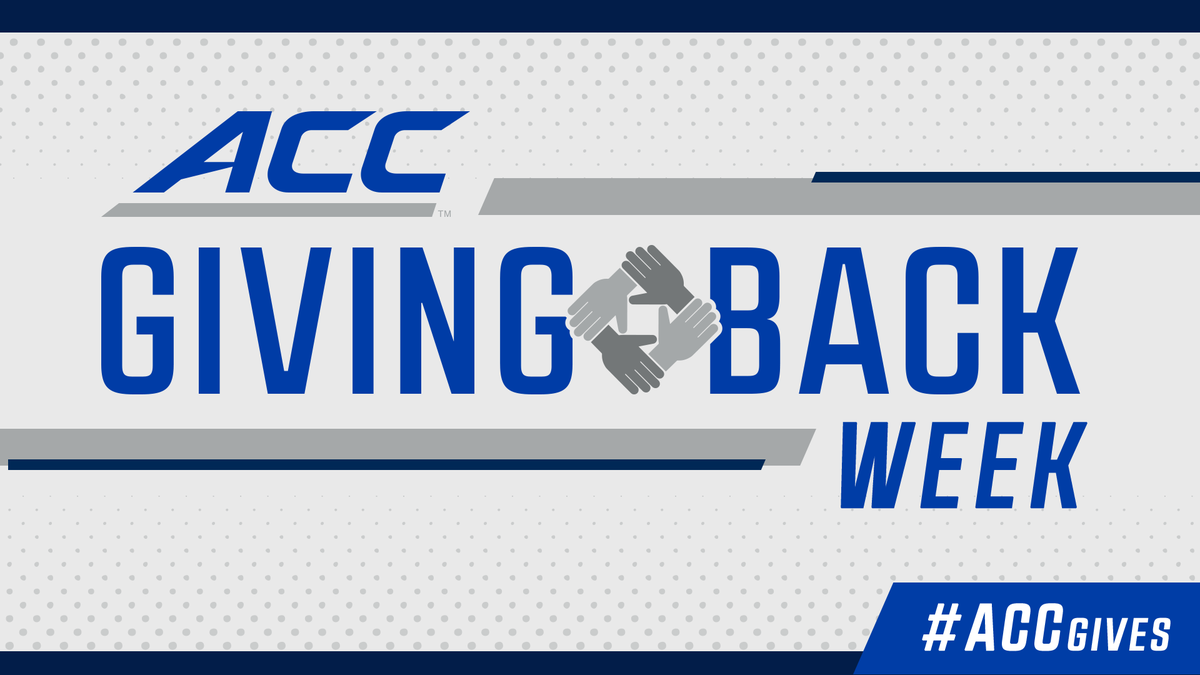 theACC's tweet photo. It’s Giving Week! 

All week long we’ll be celebrating the many ways our student-athletes, teams, and institutions give back to their communities. 

Follow along using #ACCGives 🤝 https://t.co/tiyOkjc8uT