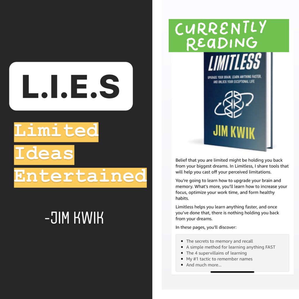 Looking forward to a month of learning  and growing with my brain coach <a href="/jimkwik/">Jim Kwik</a> ... We are Limitless! #reading #learning #coaching