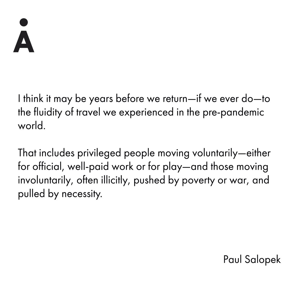AdamdarCA's tweet photo. @PaulSalopek and his reflections on @outofedenwalk project and the post-pandemic world, advice to “stranded” journalists and thoughts about the environmental situation in Central Asia. Read the full interview here: https://t.co/uN4STZ8d8n
#DOCAproject https://t.co/SKVFUcCNjI