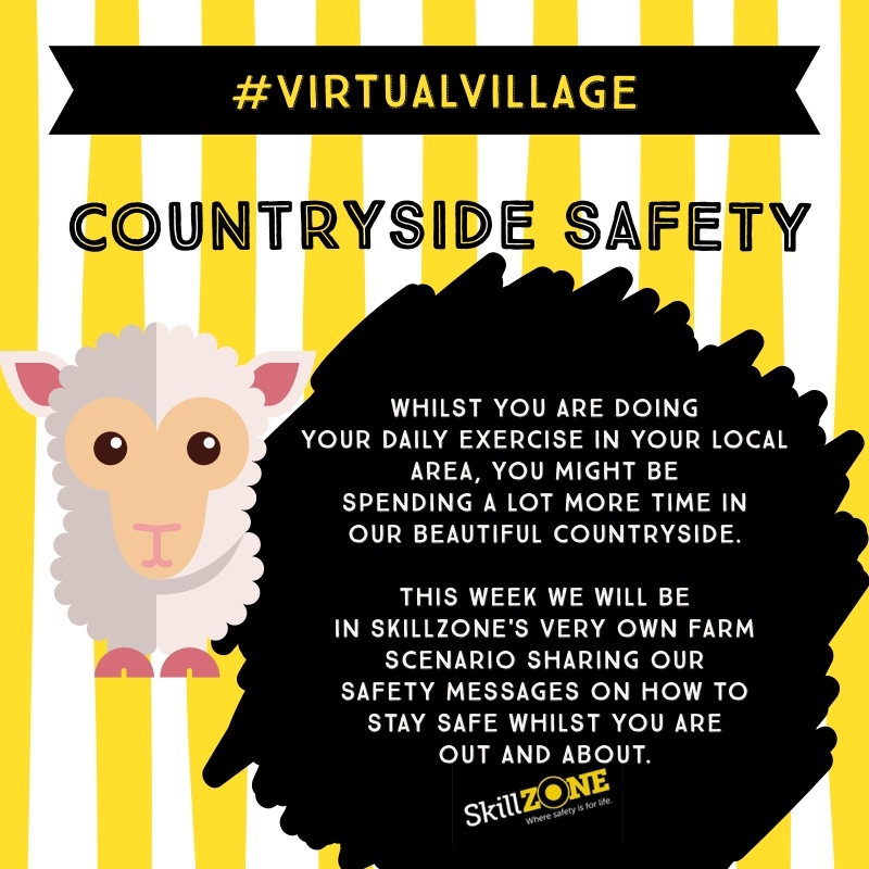 GlosSkillZone's tweet image. This week here in our SkillZONE Virtual Village we will be in our Farm scenario🚜 sharing our key messages about how to stay safe whilst exercising in our beautiful local countryside 🌳  #VirtualVillage  #StaySafe #TheCountrysideCode  @Glosfire