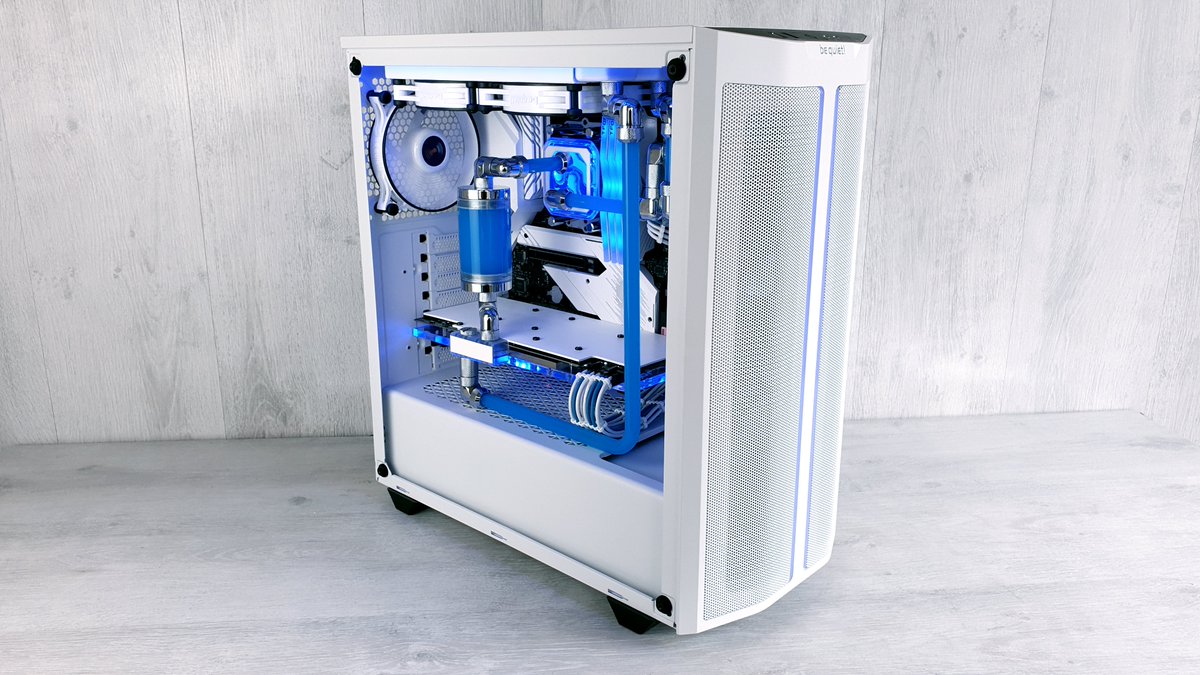 bequietofficial's tweet photo. "Pastel DX" - isn't it beautiful? Thanks a lot to @Mod83gaming for this amazing Pure Base 500DX build!
#bequiet #mod83 #PureBase500DX #PastelDX #custompc #watercooling https://t.co/tn8BkvRJF5
