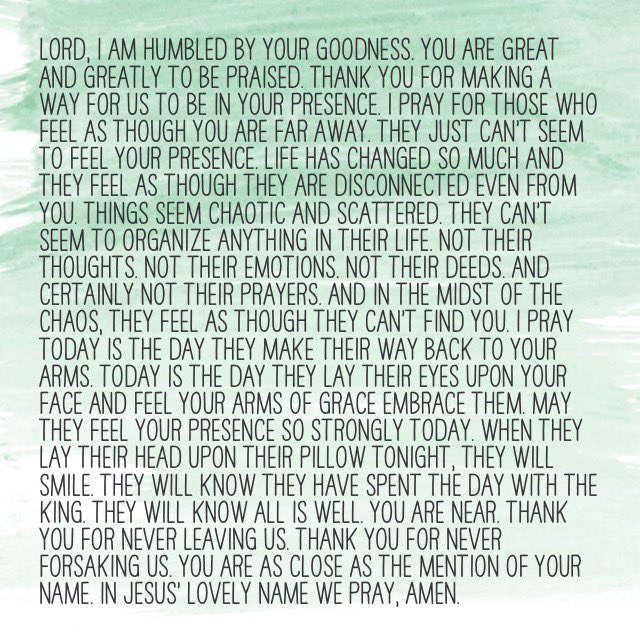 cheryl_ortiz's tweet photo. #praywithcheryl #prayingdaily #pray #prayerworks #christianwoman #prayerwarrior #intercession #womanofgod #womenintheword #christianliving #womenoffaith #imprayingforyou #prayer #praywithoutceasing #trust #hope #believe #joy #nochaos #Heisclose #findHim #peace #beconnected https://t.co/fzRlxDHvFy