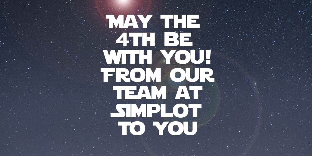 SimplotTurf's tweet image. Stuck at home looking for something to do (of course you are)? Celebrate #StarWars Day from home. #Simplot #SimplyMore #PartnerUp
bit.ly/2WqBuv3