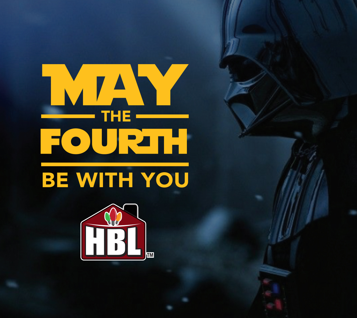 HBLCorp's tweet photo. Happy Star Wars day. May the Force be with you always. 
Remember, concentrate on the moment. Feel, don’t think, 
use your instincts - and light up the world with HBL light sets! https://t.co/QCPG5DY8Wo https://t.co/8GMG81CdTy