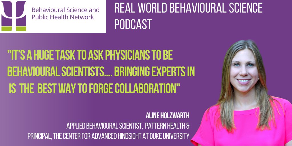 New podcast episode with <a href="/alineholzwarth/">Aline Holzwarth</a>,
applied #BehavioralScientist.Hear about Aline's work with illustrators, policy makers &amp; scientists to test behavioural research's validity in the real world. bit.ly/2zISaGt