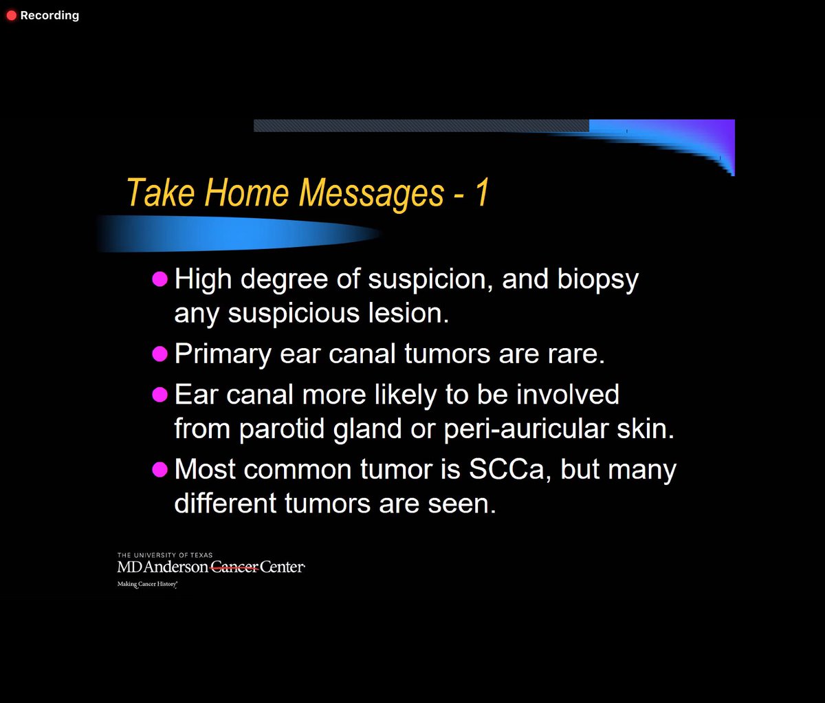 In-depth presentation from @MDAndersonNews's @PaulGidleyMD on temporal bone cancer this AM, fortunate to have this experience as part of my #neurotologyfellowship training #temporalbone #headandneckcancer
>onlinelibrary.wiley.com/doi/abs/10.100…
>onlinelibrary.wiley.com/doi/abs/10.100…
>onlinelibrary.wiley.com/doi/full/10.10…