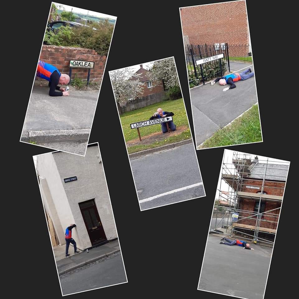 AycliffeRunning's tweet photo. Stuart JOYCE reflected on the Club's reputation for enjoying a party during our 'Street Scrabble' Challenge at the weekend, and posted the word 'ALCOHOLICS', with his tongue firmly planted in his cheek... #DrinkingClubWithARunningProblem #StreetScrabble https://t.co/EoY9kQzsp1